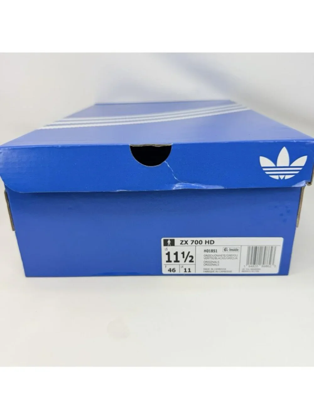Adidas ZX 700 HD Athletic Shoes Gray White Men's Size 11.5